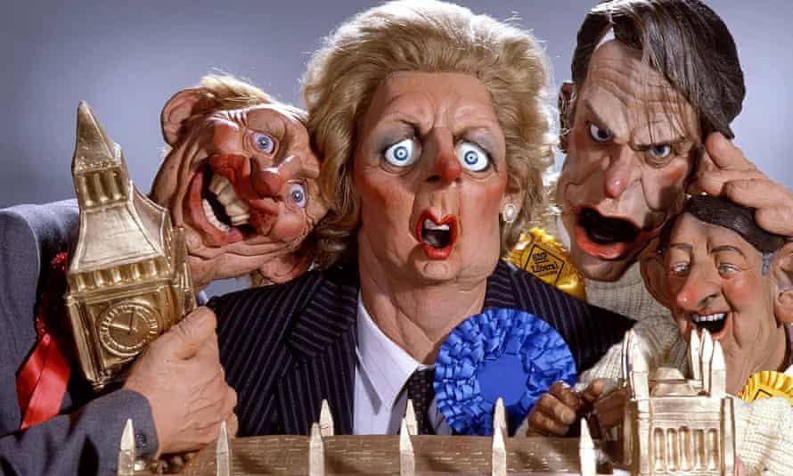 Spitting Image with Margaret Thatcher, centre