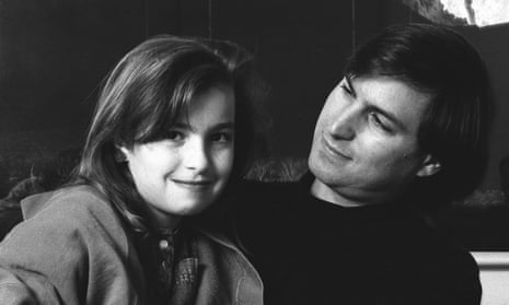 Steve Jobs with Lisa in 1989, when Lisa was 10.