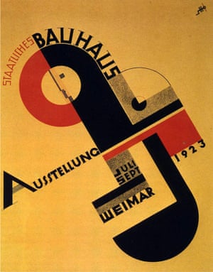 Poster designed by Joost Schmidt for the 1923 Bauhaus exhibition in Weimar