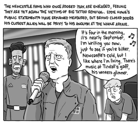 David Squires on ... Eddie Howe’s karaoke and Isak’s absurd saga, panel 2
