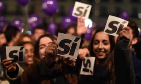 Podemos supporters in Madrid, December 2015