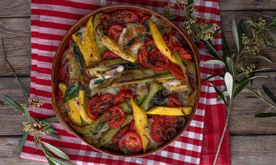 ‘It could have been the main event’: polenta and peppers.