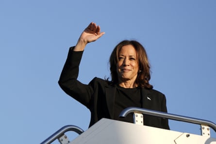 Woman waves from plane