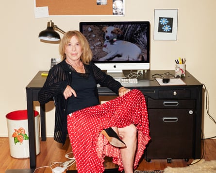 Chris Kraus sitting in chair