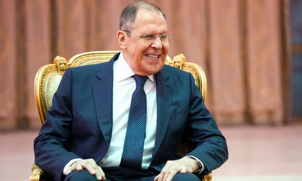 Sergei Lavrov smiles