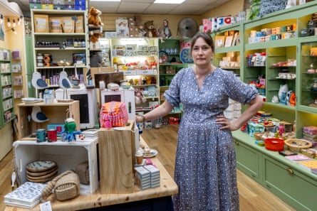 Laura Craig, inside the Little Wren gift shop