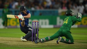 Ben Stokes looks for more runs against Pakistan.