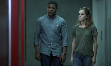 ‘Dialogue too often drowns in exposition, a heavy hand taking over when a more lighter touch is required’ ... John Boyega and Emma Watson in The Circle.