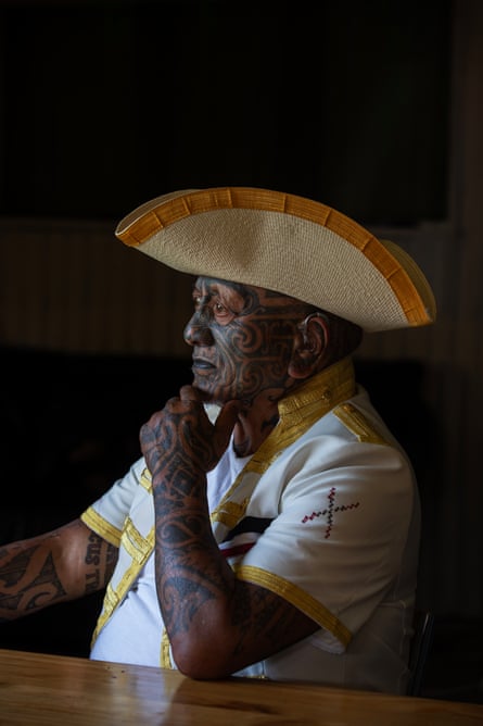 Tāme Iti photographed at his home today in the Ruatoki Valley, Bay of Plenty, New Zealand.