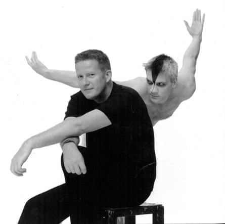 Matthew Bourne with Adam Cooper in 1995.