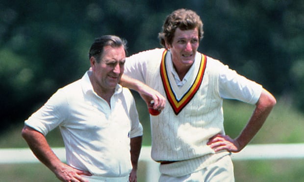 Bob Willis. right. with Doug Insole in 1982.