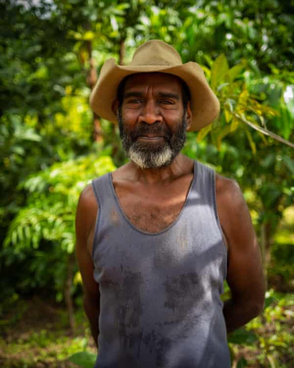 Portrait of Kuku Yalanji man Andrew Solomon.