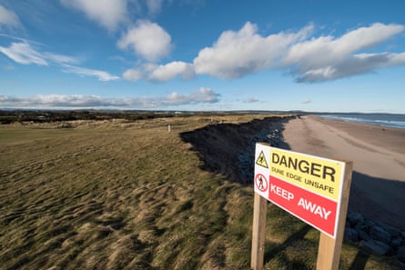The Montrose Links course is losing two metres of coastline a year