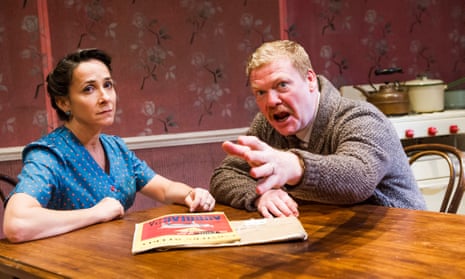 The strains of marital loyalty … Catherine Kanter as Isobel and Liam McKenna as Jim in Flowering Cherry.
