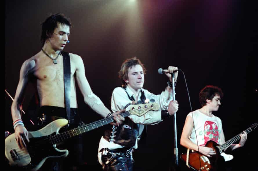 Sid Vicious, Johnny Rotten and Steve Jones … the Sex Pistols in San Francisco in 1978.