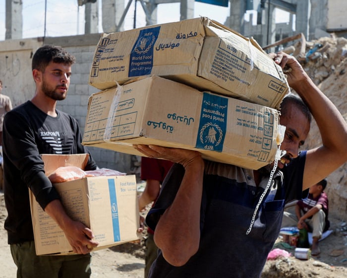 Agencies prepare to bring aid to starving people in Gaza as ceasefire appears to hold