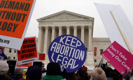 The March for Life 2016 in front of the US supreme court in Washington