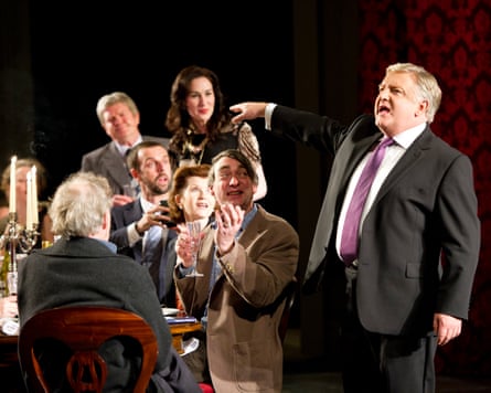 Simon Russell Beale, right, as Timon of Athens in Nicholas Hytner’s National Theatre production in 2012.