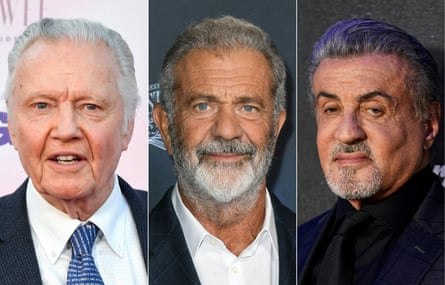 Jon Voight, Mel Gibson and Sylvester Stallone