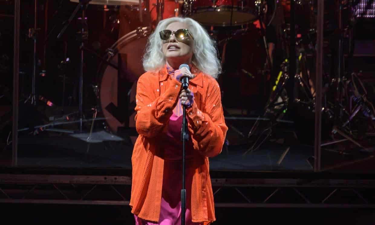 Still cool as beans … Debbie Harry of Blondie in concert at the OVO Hydro, Glasgow.