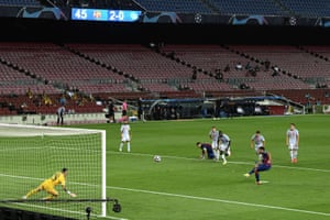 Luis Suarez scores the third from the penalty spot.