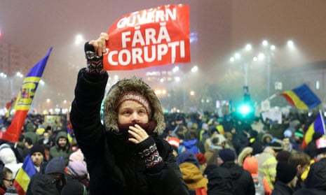 Anti-corruption protest in Romania in 2017