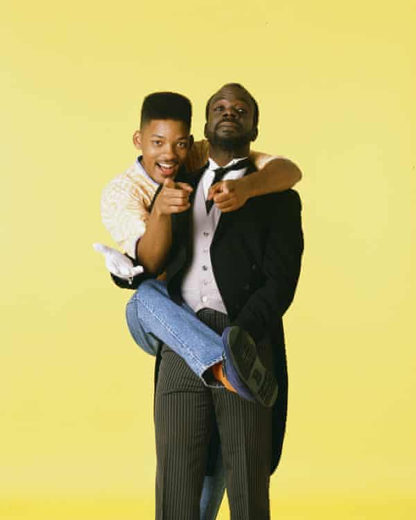 ‘Yo G!’ … with Will Smith for season one of The Fresh Prince of Bel-Air.