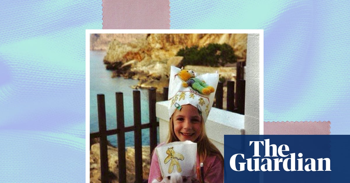 My favourite childhood outfit: I loved my homemade hat the strong papal vibes were unintentional'