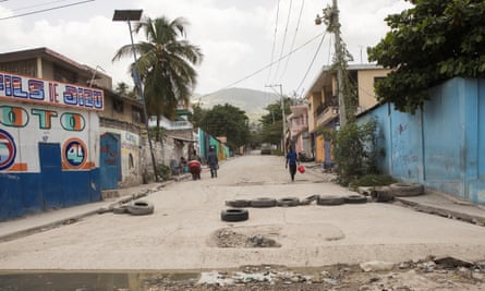 A street in Martissant, a neighborhood controlled by armed gangs, in Port-au-Prince.