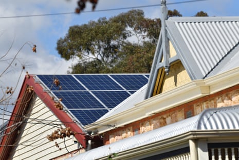 A home rooftop solar system