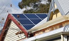 A home rooftop solar system
