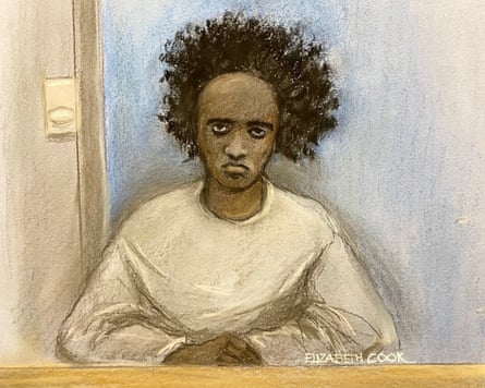 Court sketch of Axel Rudakubana