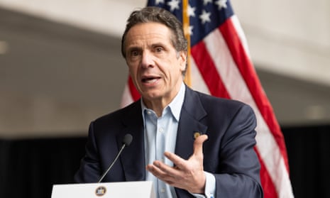 Andrew Cuomo speaks at a press conference in New York City Monday.