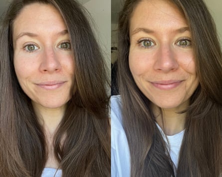 Caudalie subtle difference before and after two drops