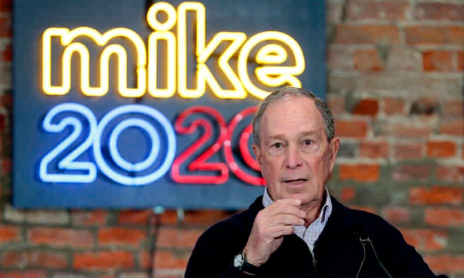 US-ELECTIONS-BLOOMBERG2020 Democratic presidential hopeful and former New York Mayor Michael Bloomberg speaks during an event to open a campaign office at Eastern Market in Detroit, Michigan, on December 21, 2019. (Photo by JEFF KOWALSKY / AFP) (Photo by JEFF KOWALSKY/AFP via Getty Images)