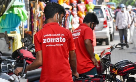 Delivery drives for Zomato in Kolkata, India