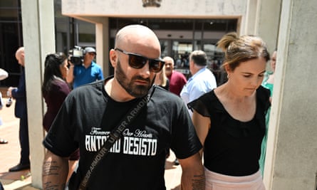Relatives of Antonio Desisto leave Campbelltown district court in Sydney on Friday