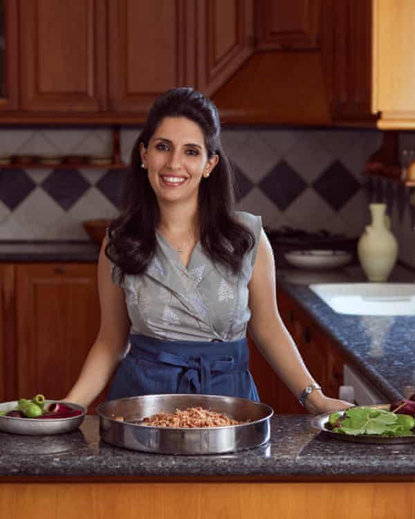 Reem Kassis in her kitchen in the US.