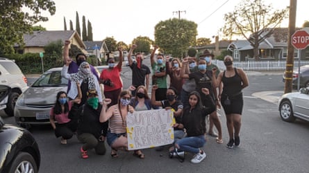 People protest in Antioch, California, during the summer of 2020.