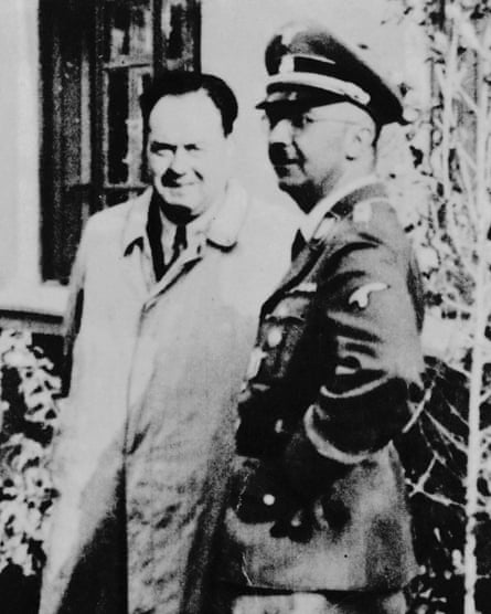 Heinrich Himmler with Felix Kersten in 1944.