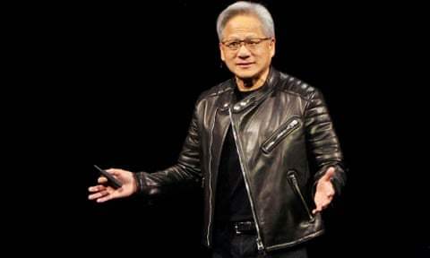 Nvidia chief executive Jensen Huang speaks at an event in San Jose, California, in March.