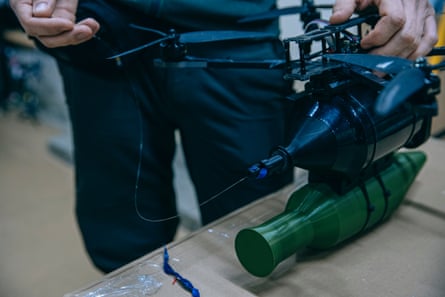 A fibre optic drone sample