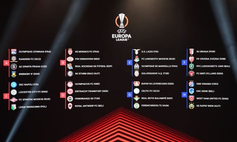 The Europa League draw in full.