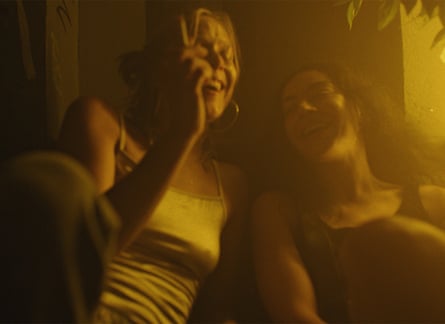 Charli xcx, right, and Lena Góra in Erupcja.