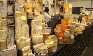 Cheese at Neals Yard Dairy in Borough Market, London.