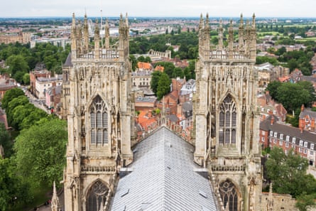 Panorama of York from the roof of York Minster.