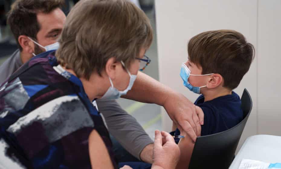Child receives Covid vaccine