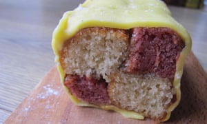 Heston Blumenthal’s camomile-flavoured battenberg.