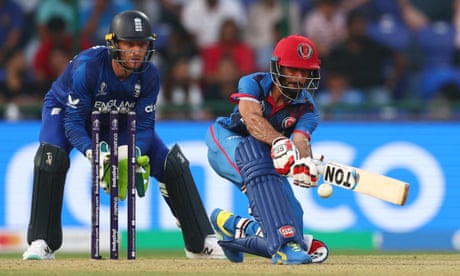 Afghanistan faced England at the 2023 men’s World Cup, winning by 69 runs in Delhi.