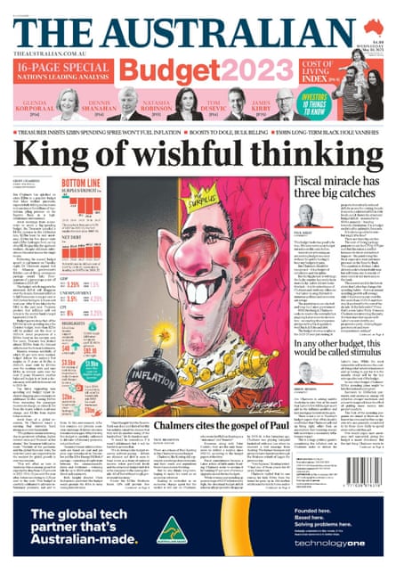 The Australian’s front page